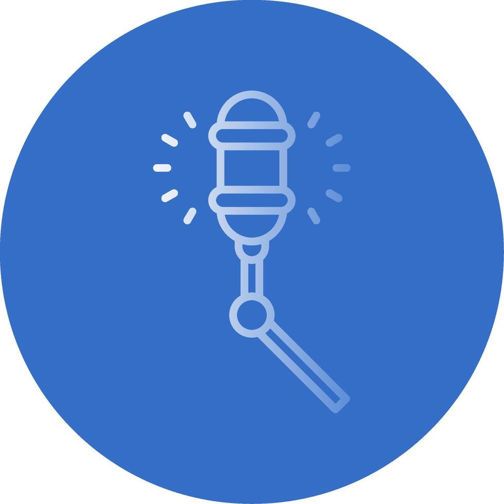 Microphone Flat Bubble Icon vector