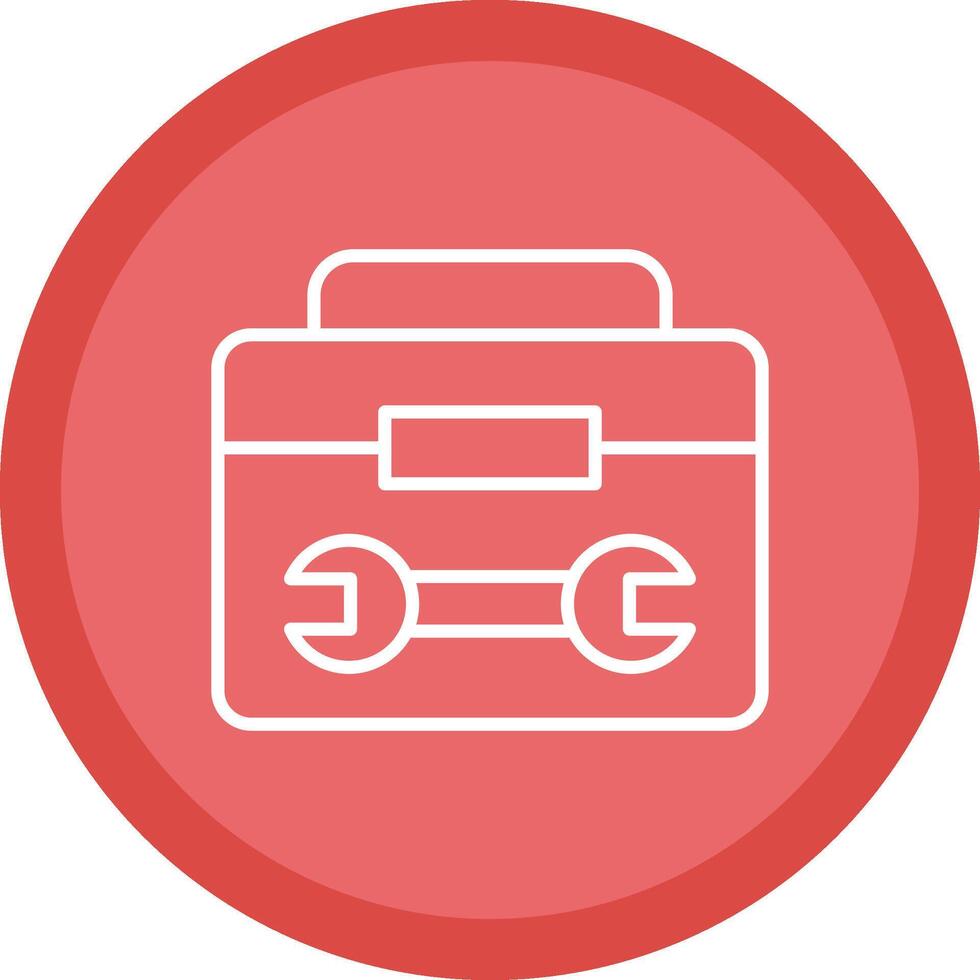 Tool Kit Line Multi Circle Icon vector