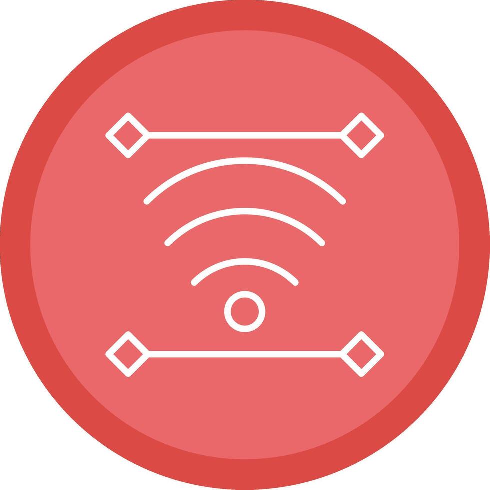 Wireless Line Multi Circle Icon vector