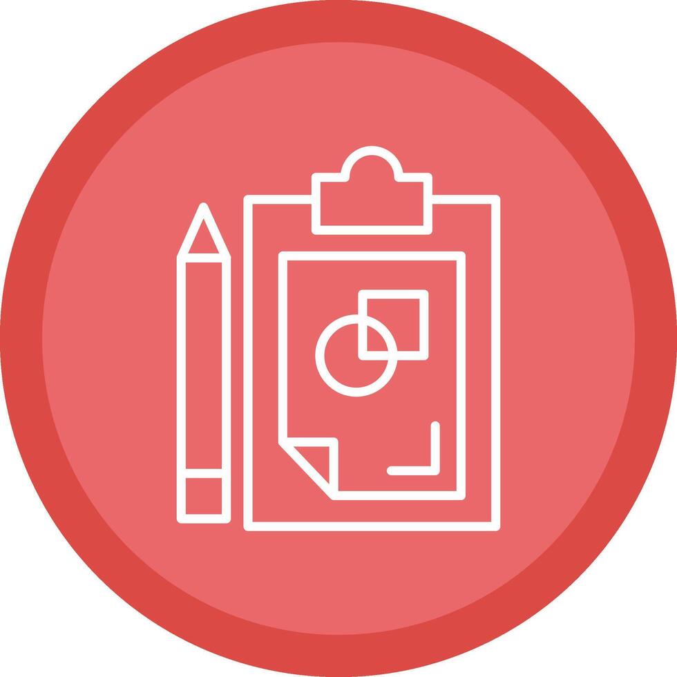 Sketching Line Multi Circle Icon vector
