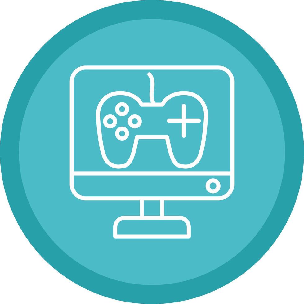 Game Development Line Multi Circle Icon vector