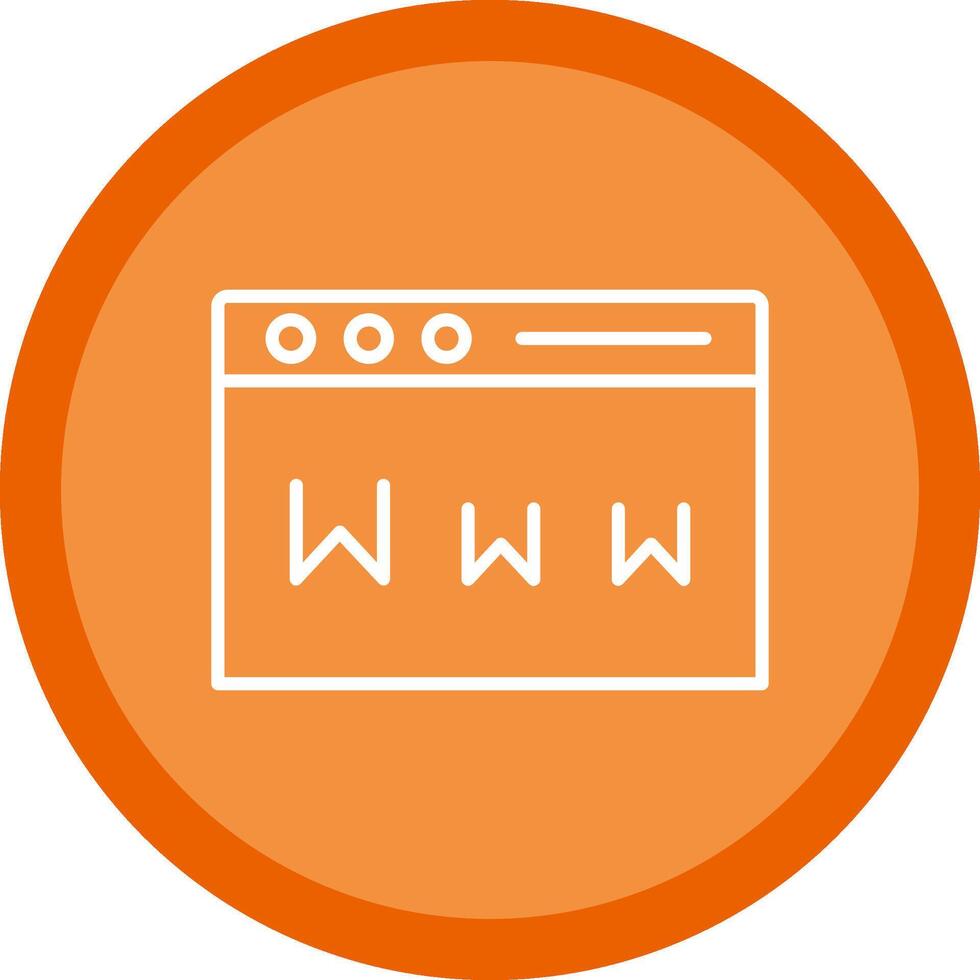 www línea multi circulo icono vector