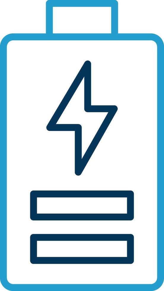 Cell Line Blue Two Color Icon vector