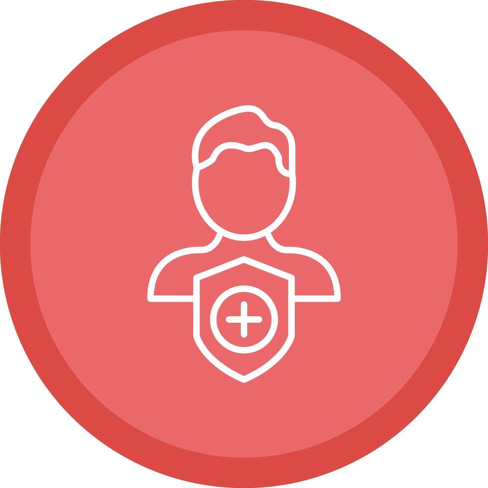 Security Admin Line Multi Circle Icon vector