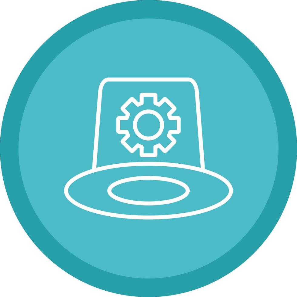 Whitehat Line Multi Circle Icon vector