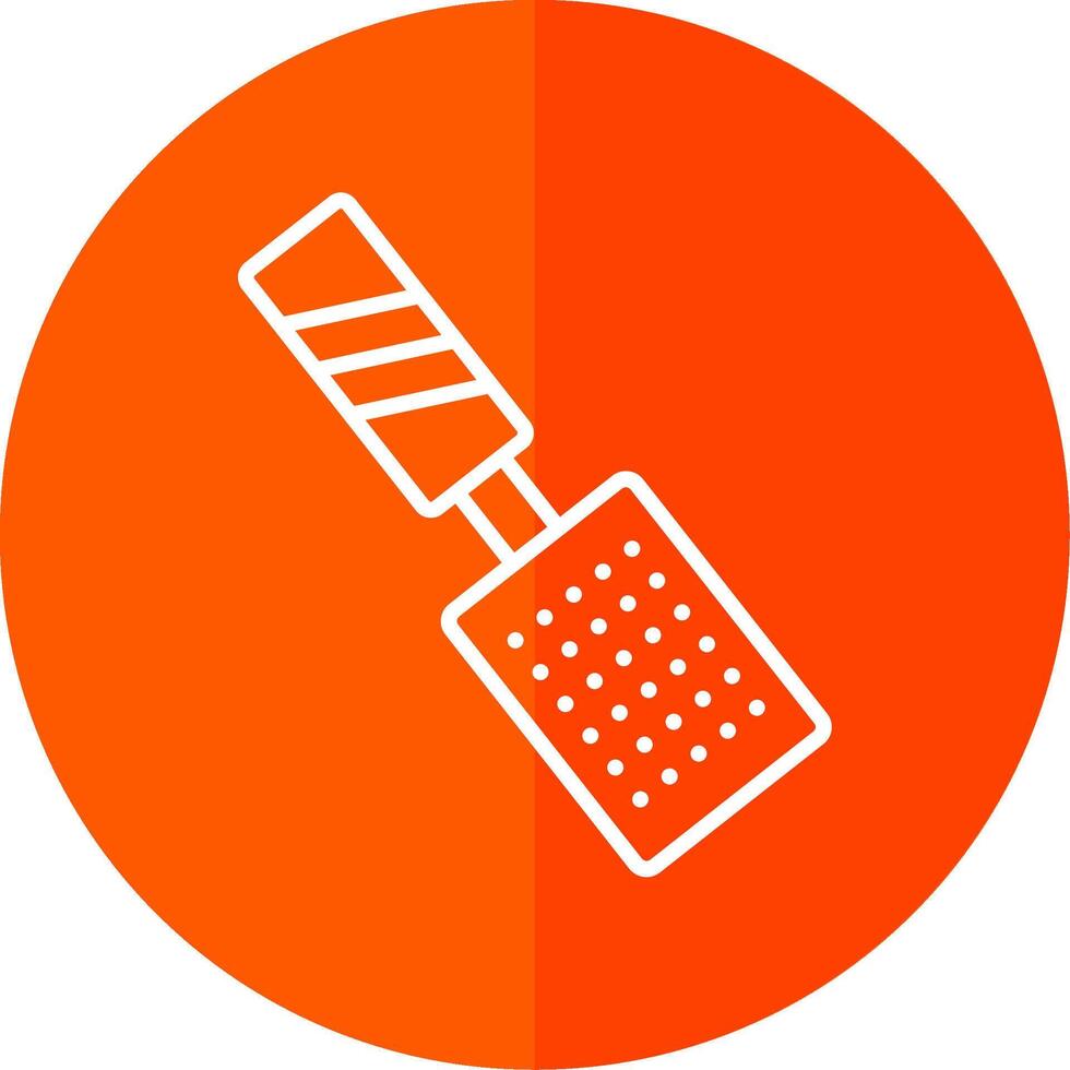 Grater Line Yellow White Icon vector