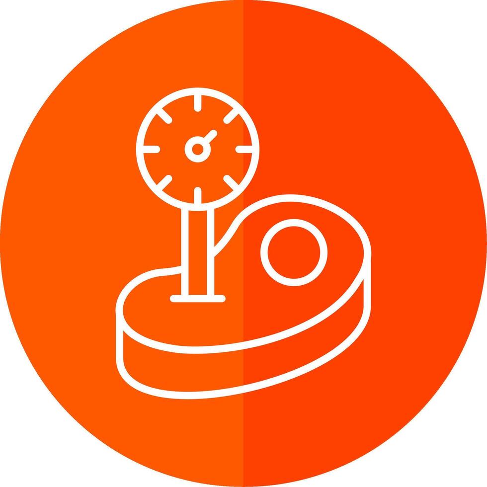 Thermometer Line Yellow White Icon vector