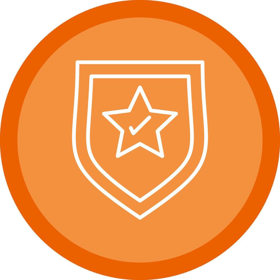 Brand Protection Line Multi Circle Icon vector