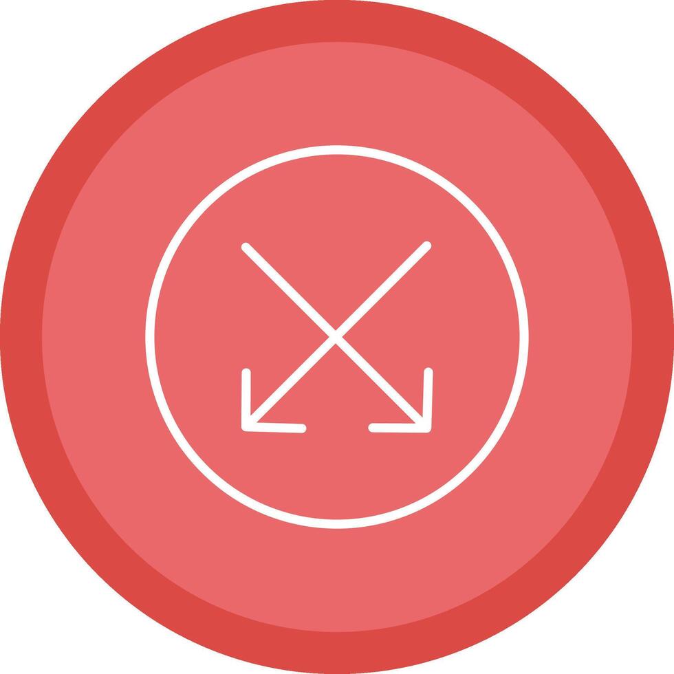Intersect Line Multi Circle Icon vector