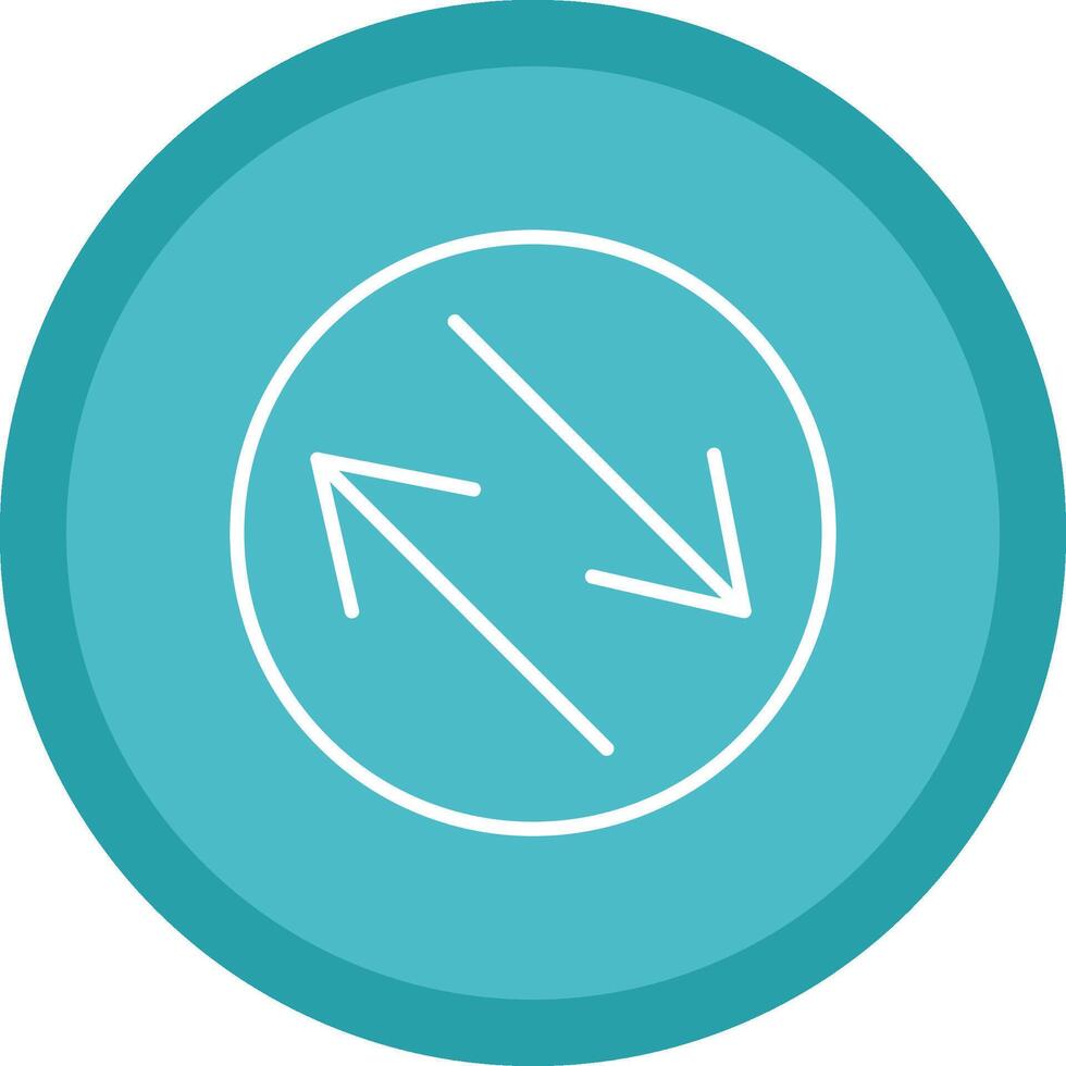 Swap Line Multi Circle Icon vector