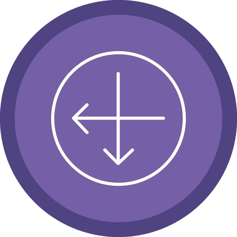 Intersect Line Multi Circle Icon vector