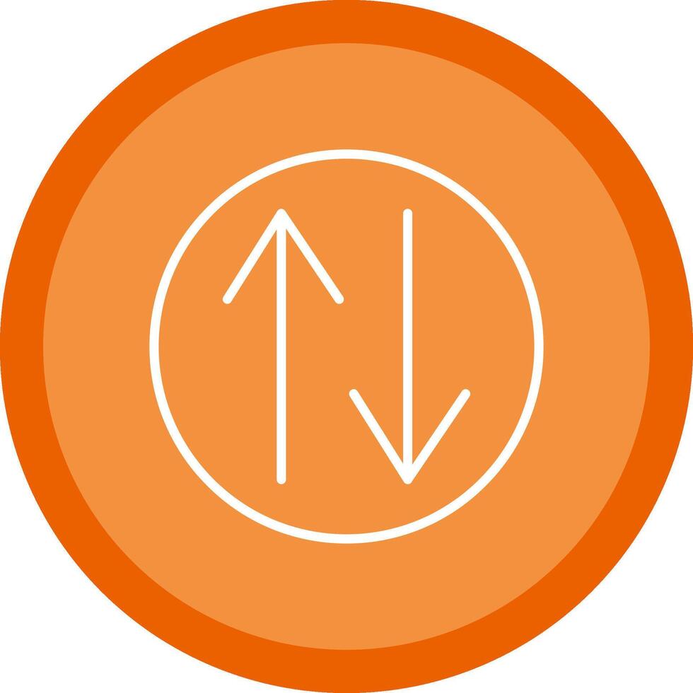 Swap Line Multi Circle Icon vector