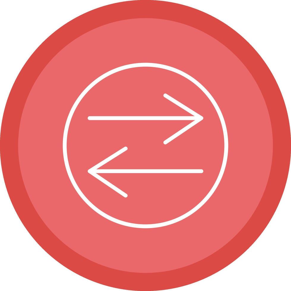 Swap Line Multi Circle Icon vector