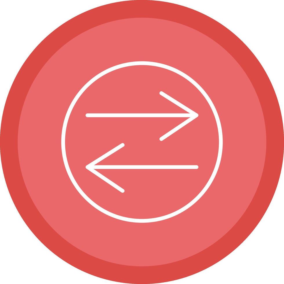 Swap Line Multi Circle Icon vector