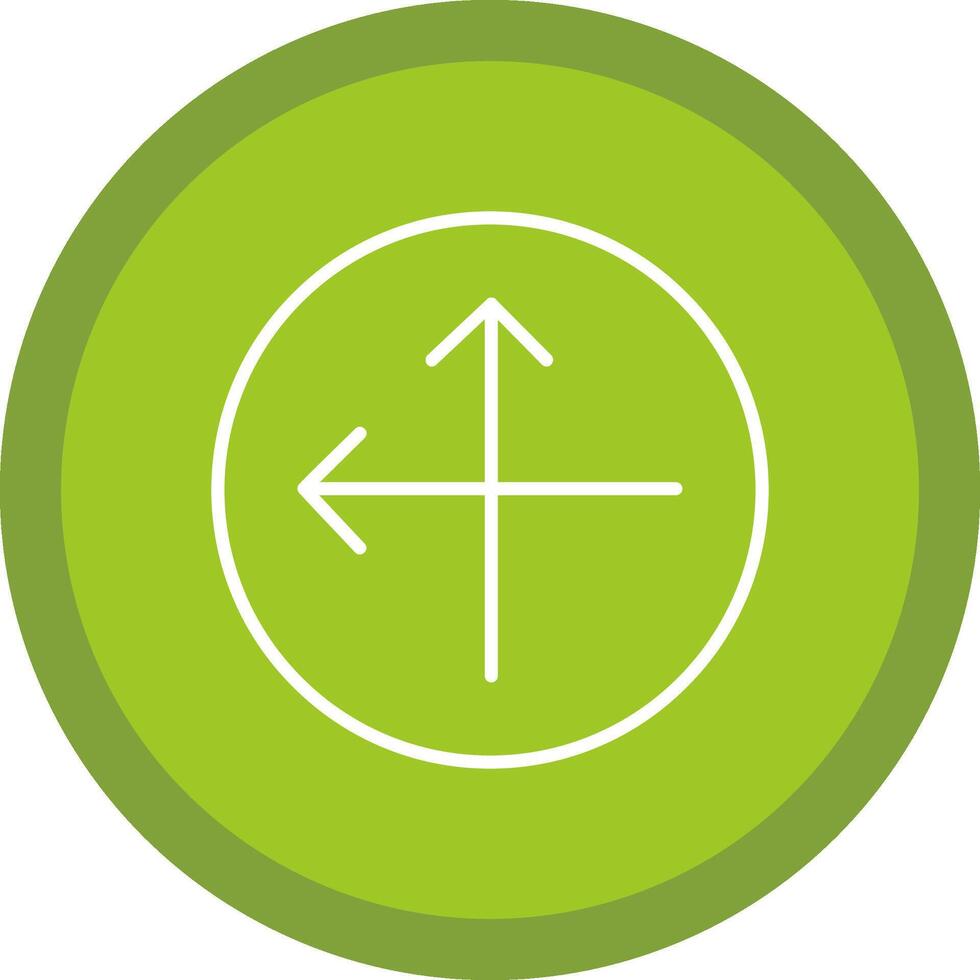 Intersect Line Multi Circle Icon vector