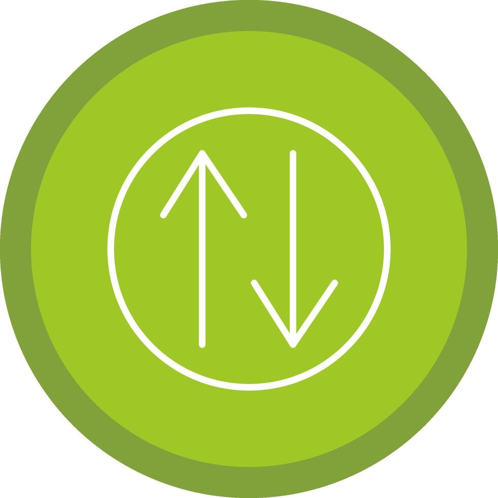 Swap Line Multi Circle Icon vector