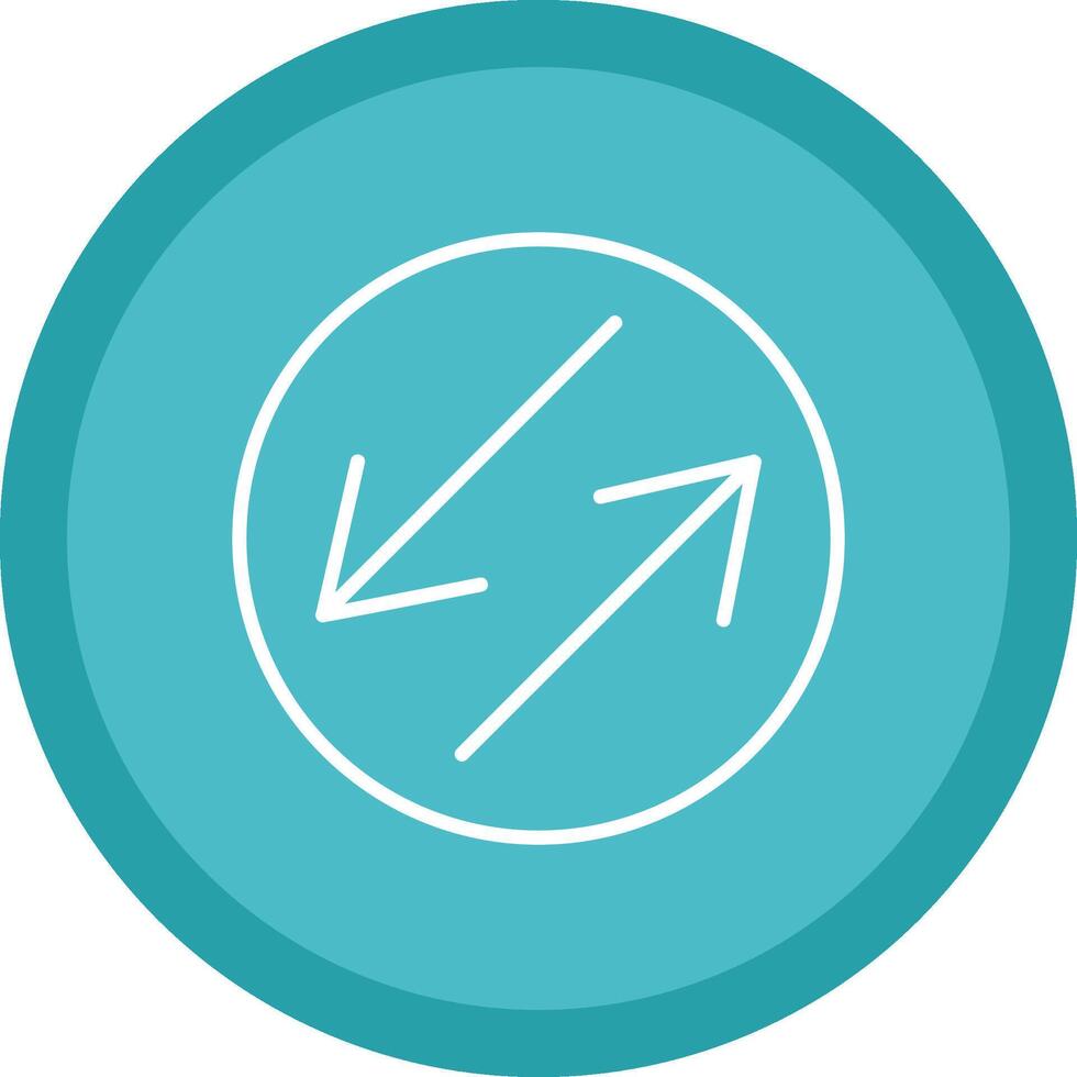 Swap Line Multi Circle Icon vector