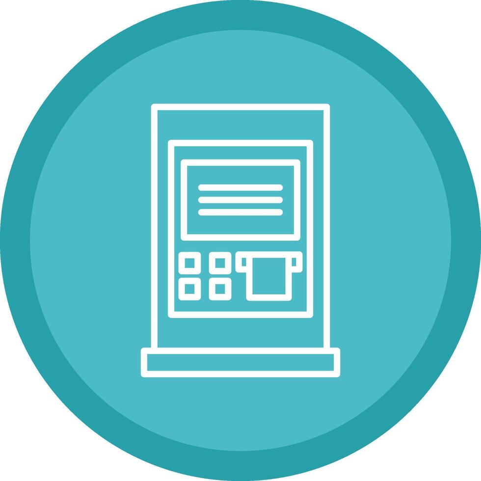 Atm Line Multi Circle Icon vector