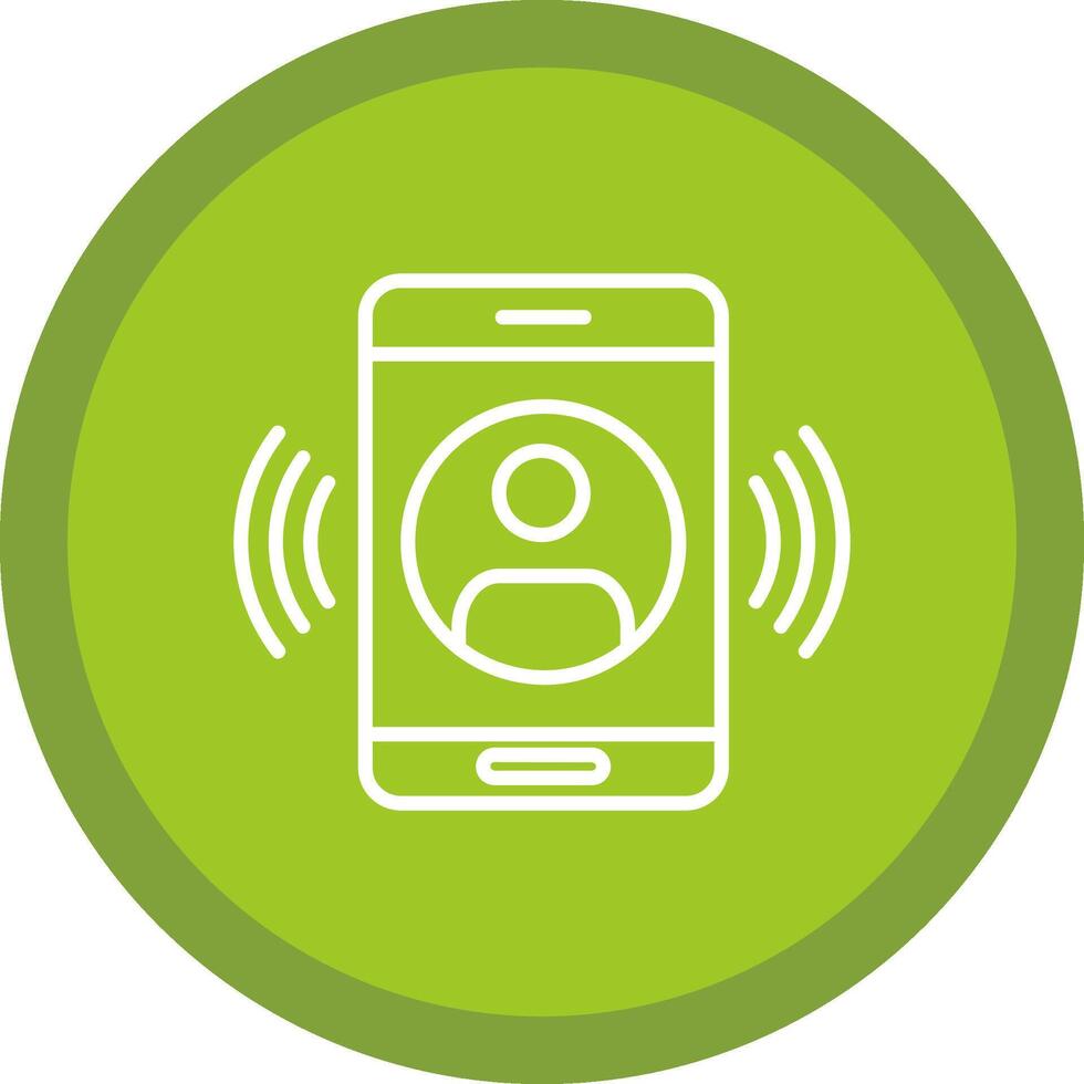 Call Line Multi Circle Icon vector