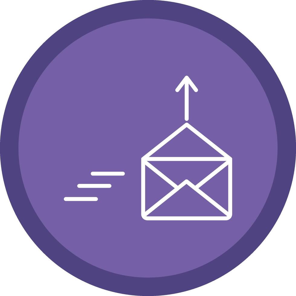 Mail Line Multi Circle Icon vector