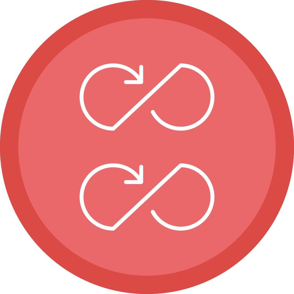 Infinity Line Multi Circle Icon vector