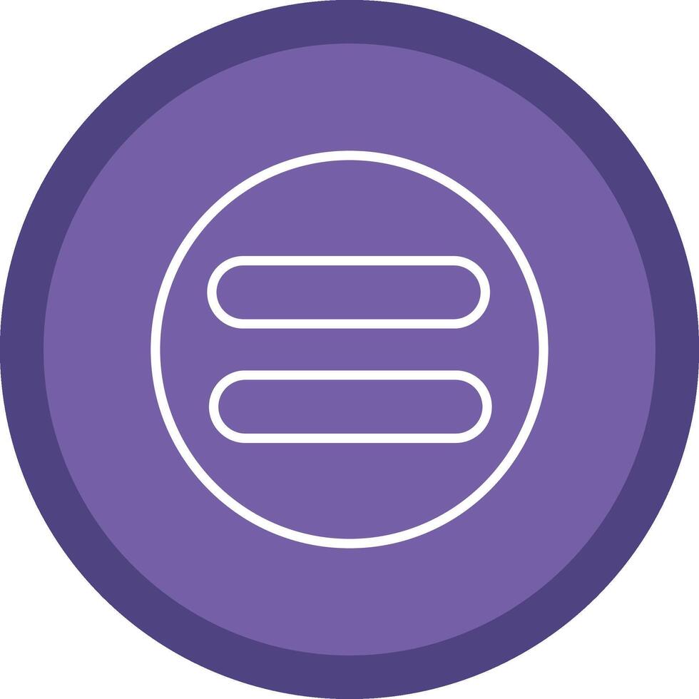 Equal Line Multi Circle Icon vector