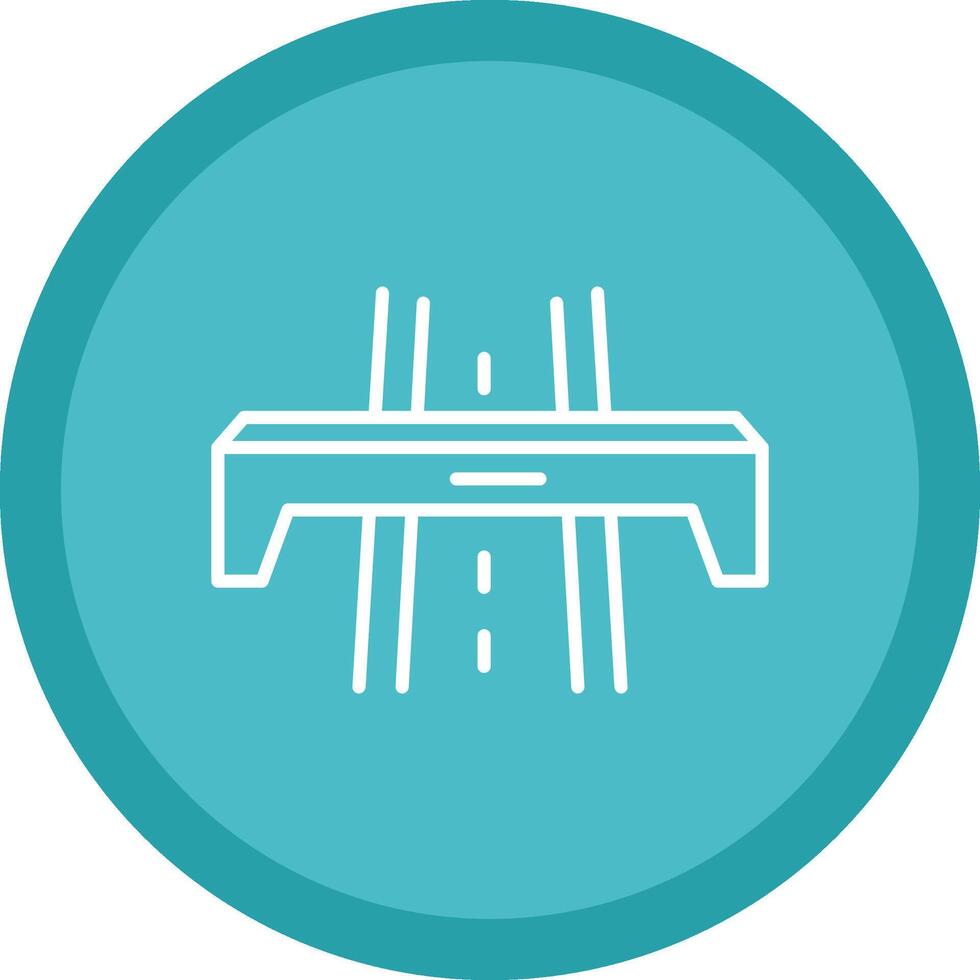 Motorway Line Multi Circle Icon vector
