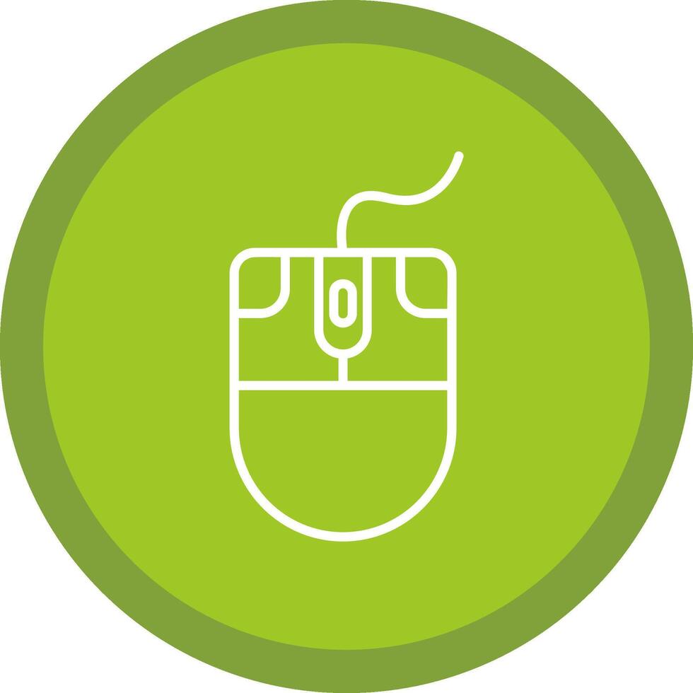 Mouse Line Multi Circle Icon vector