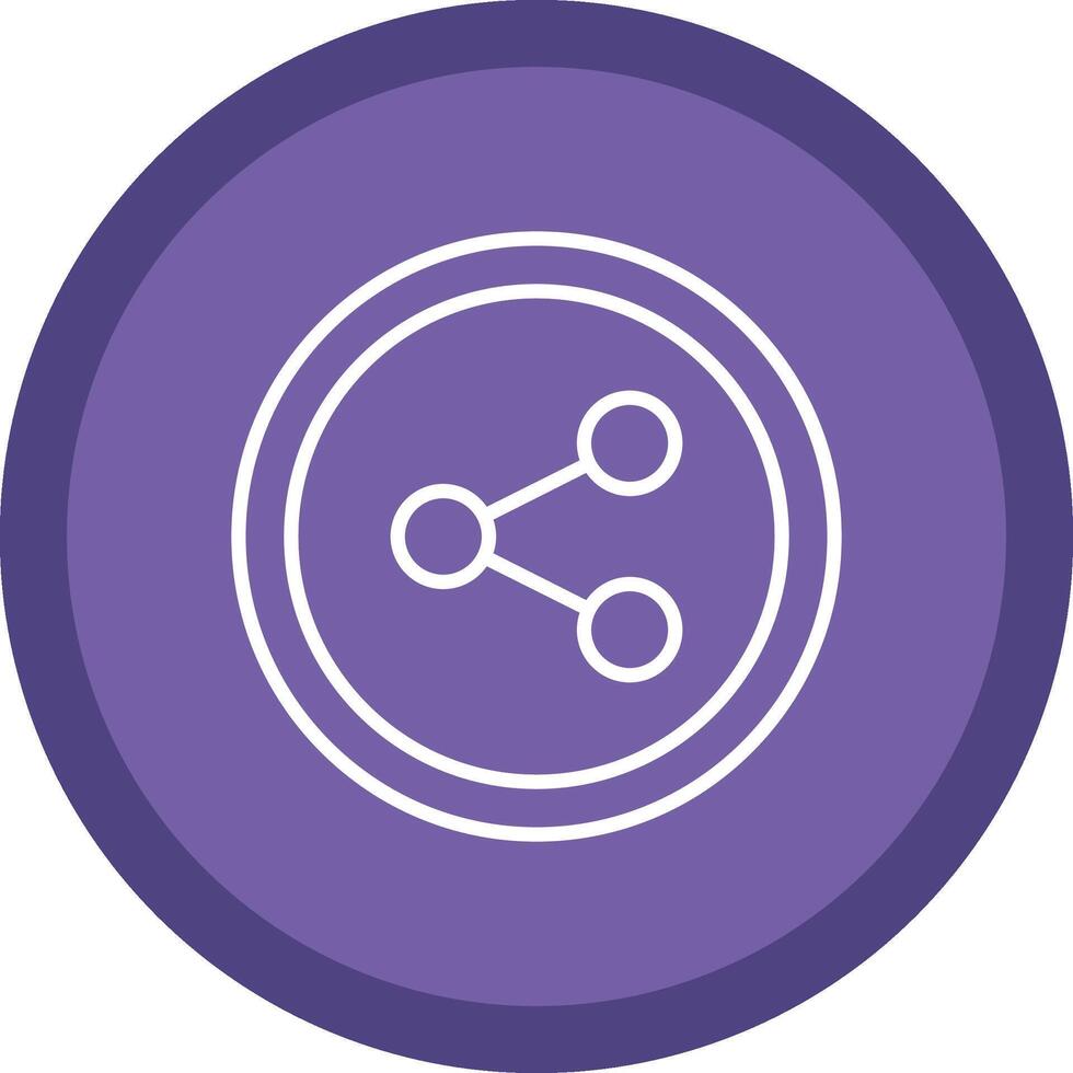 Share Line Multi Circle Icon vector