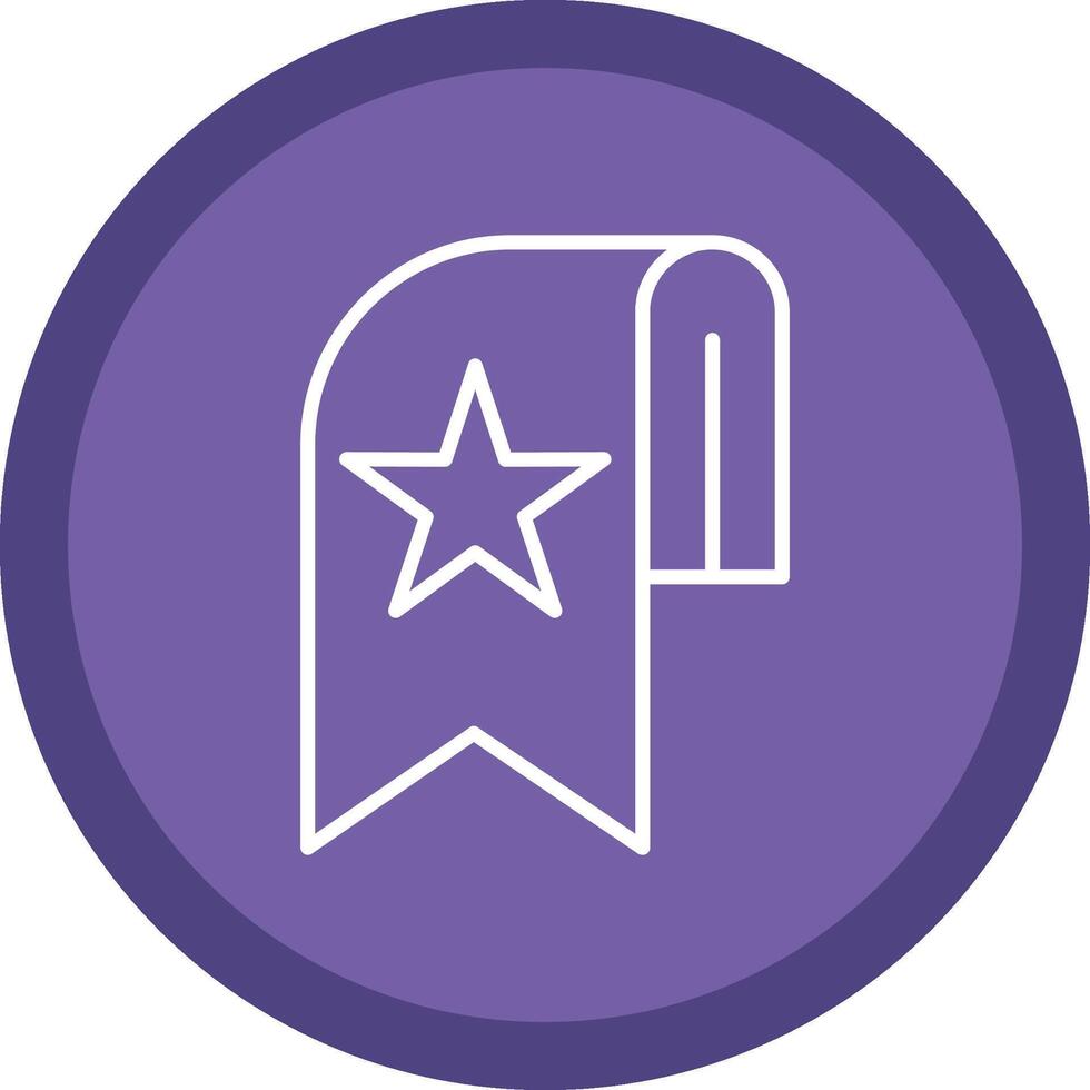 Bookmark Line Multi Circle Icon vector