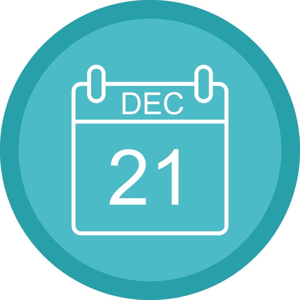 December Line Multi Circle Icon vector