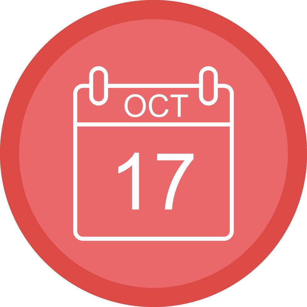 October Line Multi Circle Icon vector