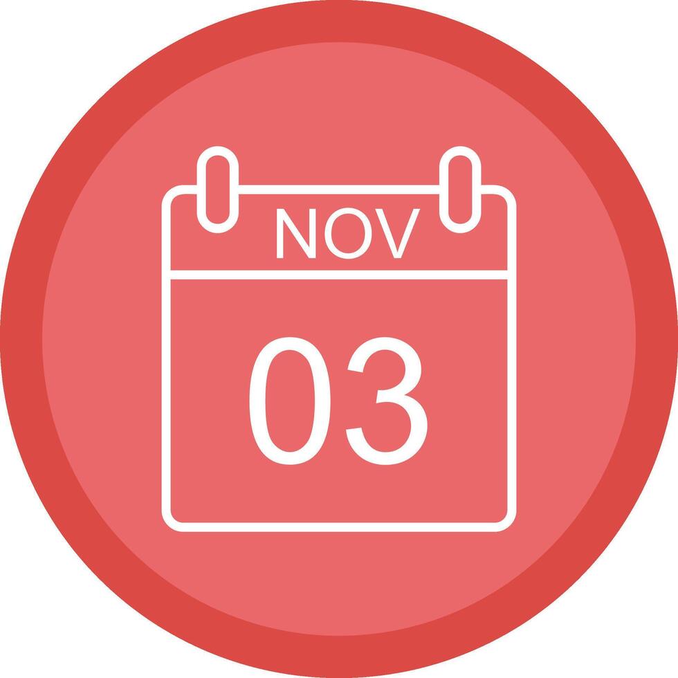 November Line Multi Circle Icon vector