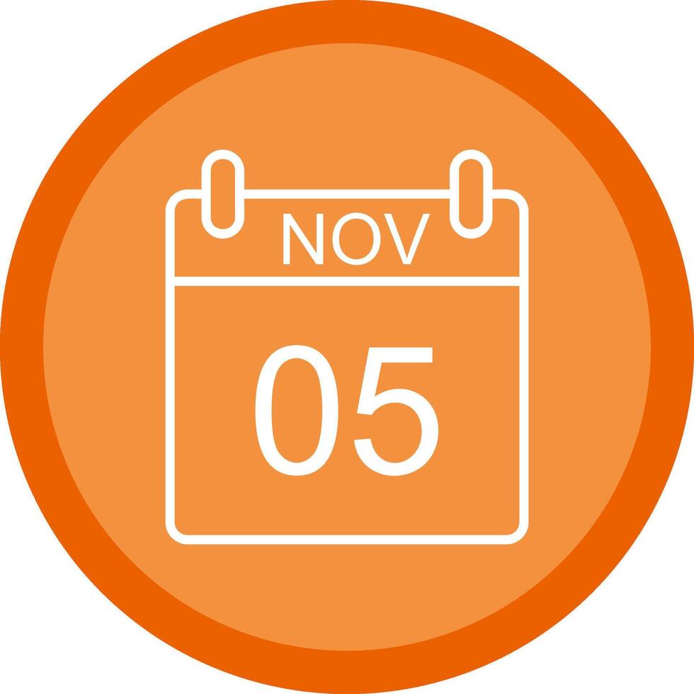 November Line Multi Circle Icon vector