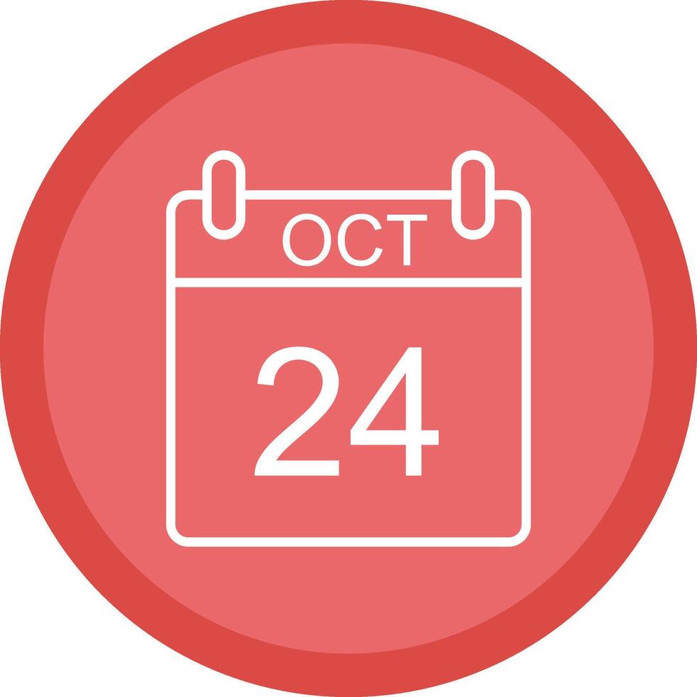 October Line Multi Circle Icon vector