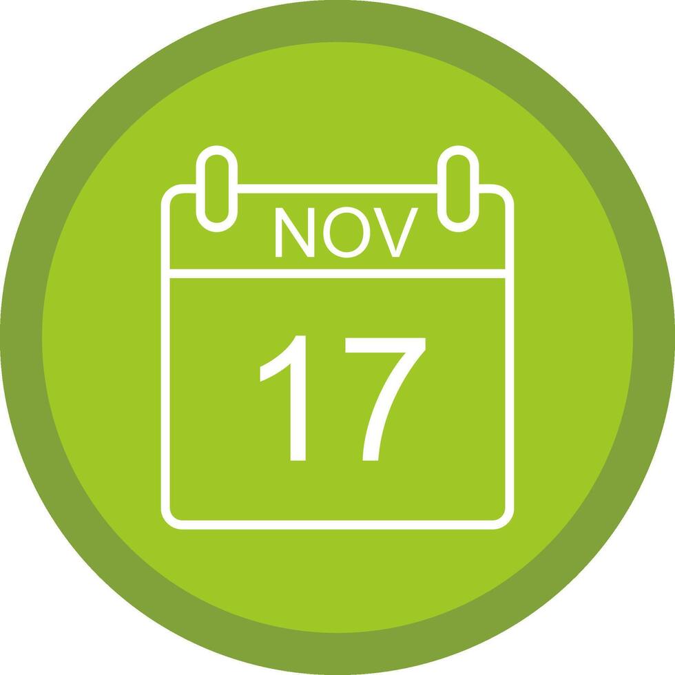 November Line Multi Circle Icon vector