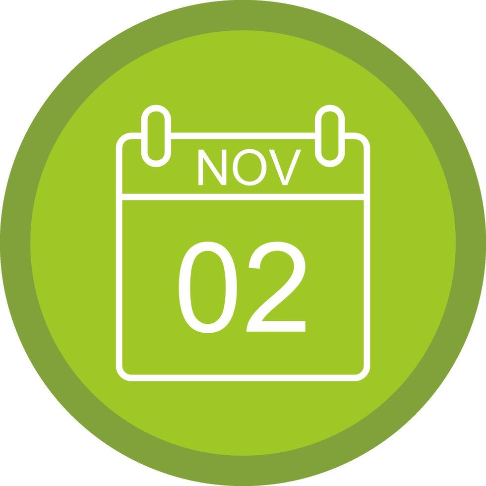 November Line Multi Circle Icon vector