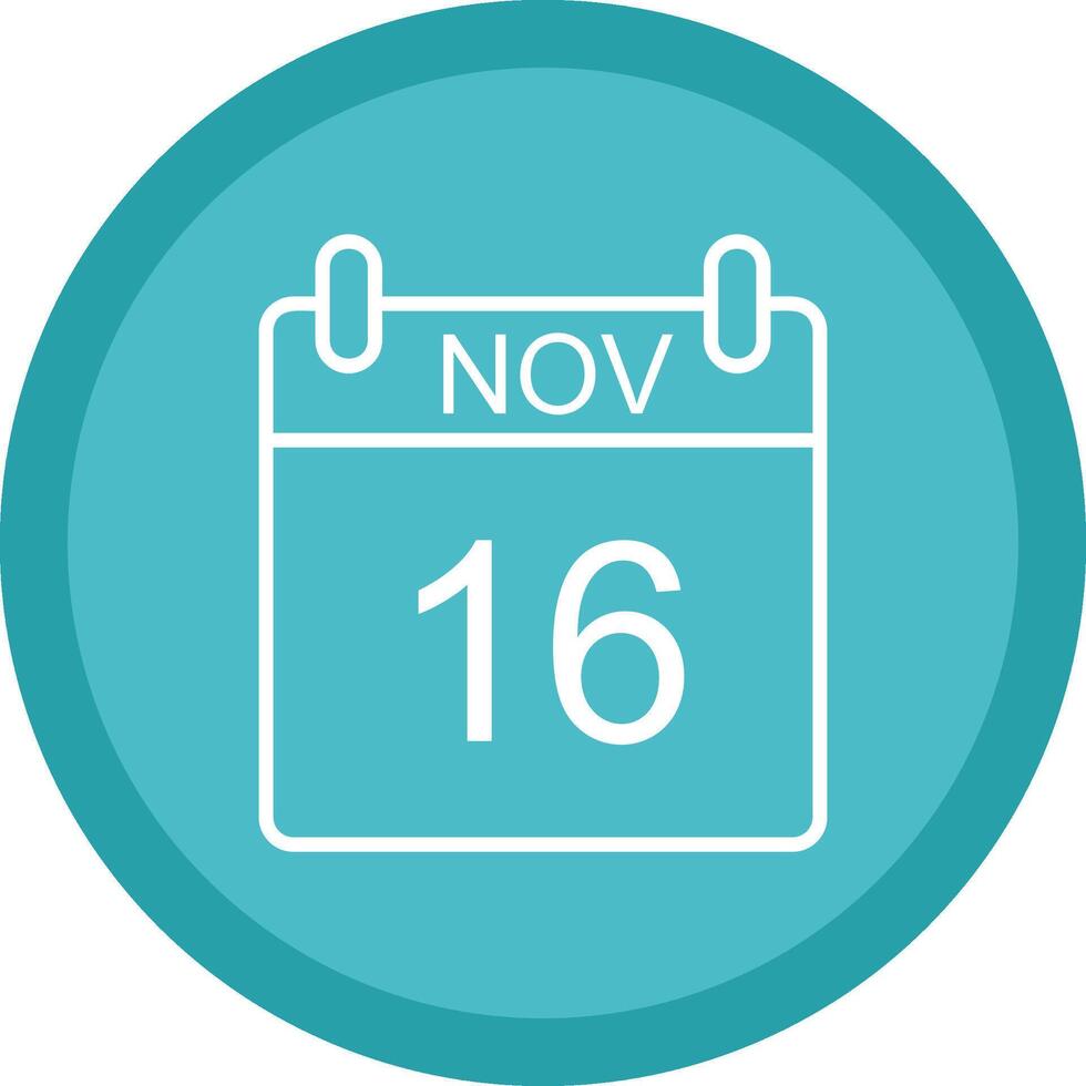 November Line Multi Circle Icon vector