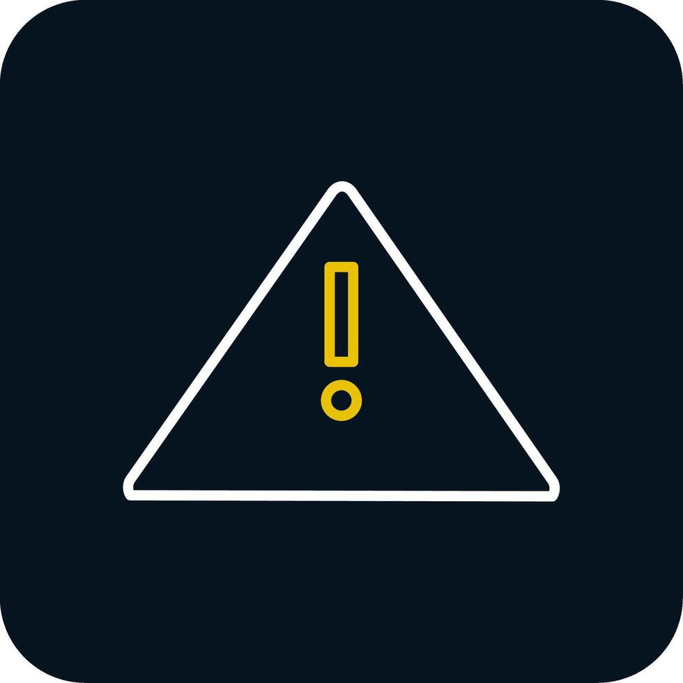 Alert Sign Line Red Circle Icon vector