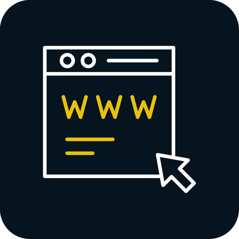 Web Page Line Red Circle Icon vector