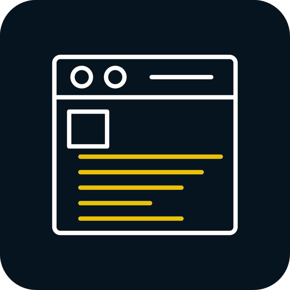 Browser Line Red Circle Icon vector