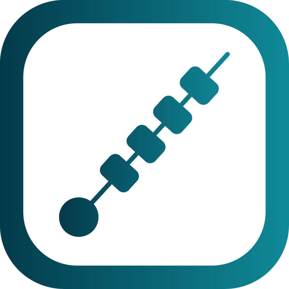 Tikka Glyph Gradient Corner Icon vector