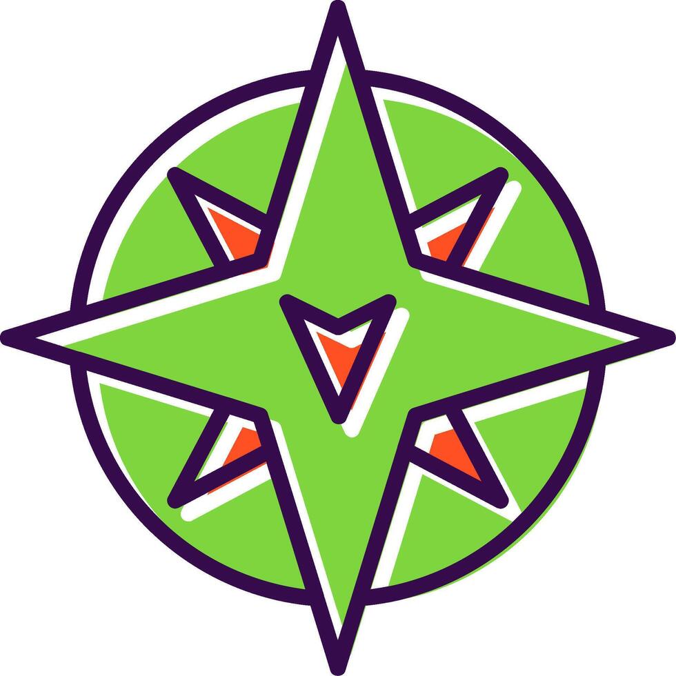 South filled Design Icon vector