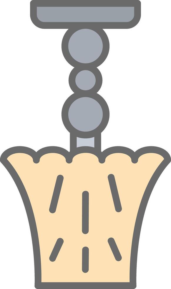 Lamp Line Filled Light Icon vector
