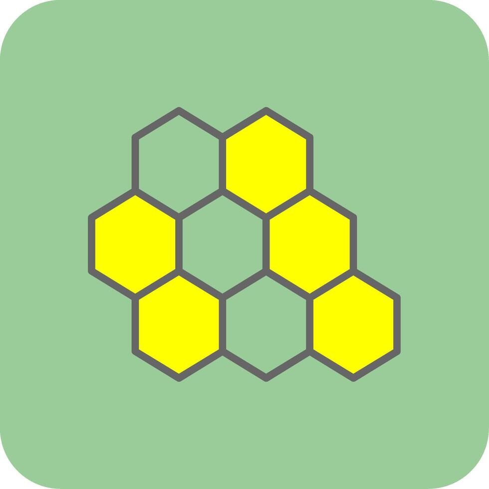 Bee Hive Glyph Gradient Corner Icon vector