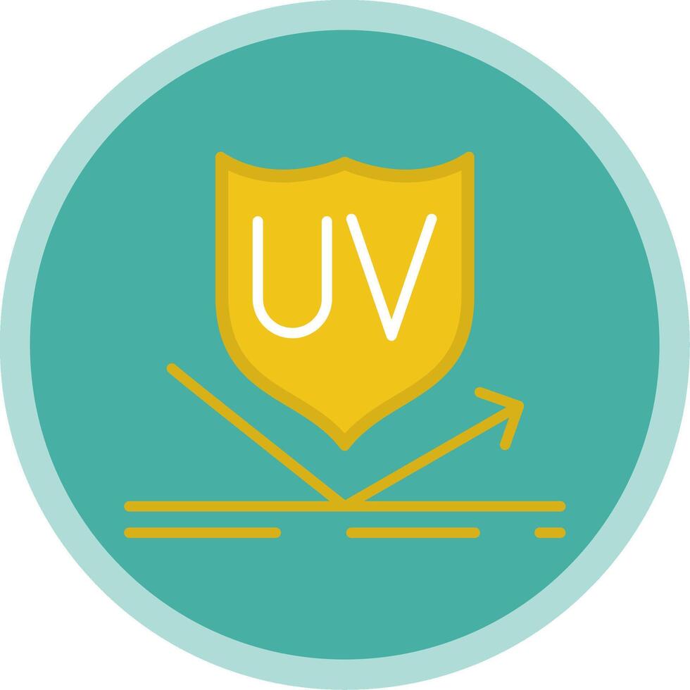UV Protection Flat Multi Circle Icon vector