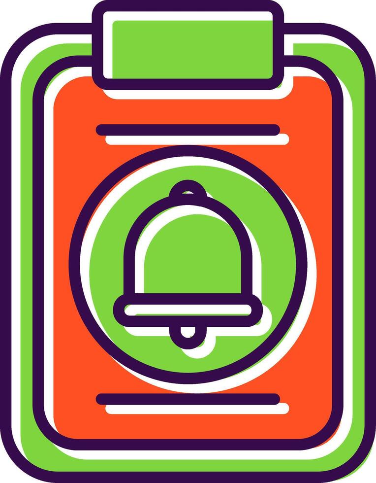 Clipboard filled Design Icon vector
