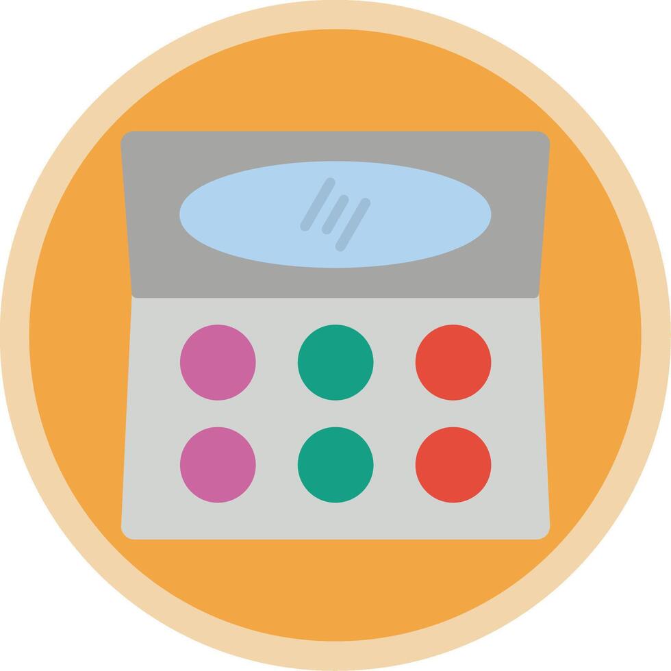 Contour Flat Multi Circle Icon vector