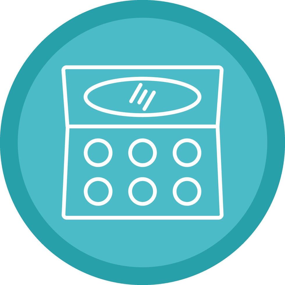 Contour Line Multi Circle Icon vector