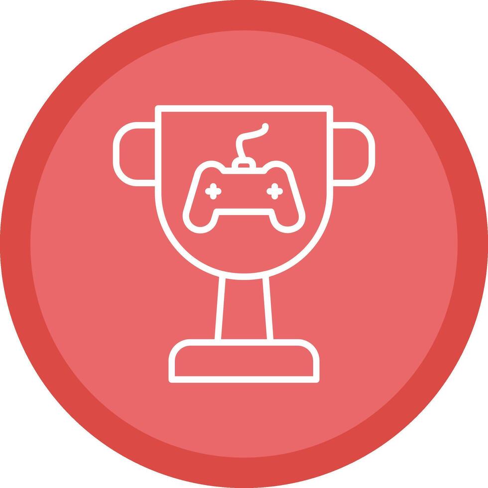 Trophy Line Multi Circle Icon vector